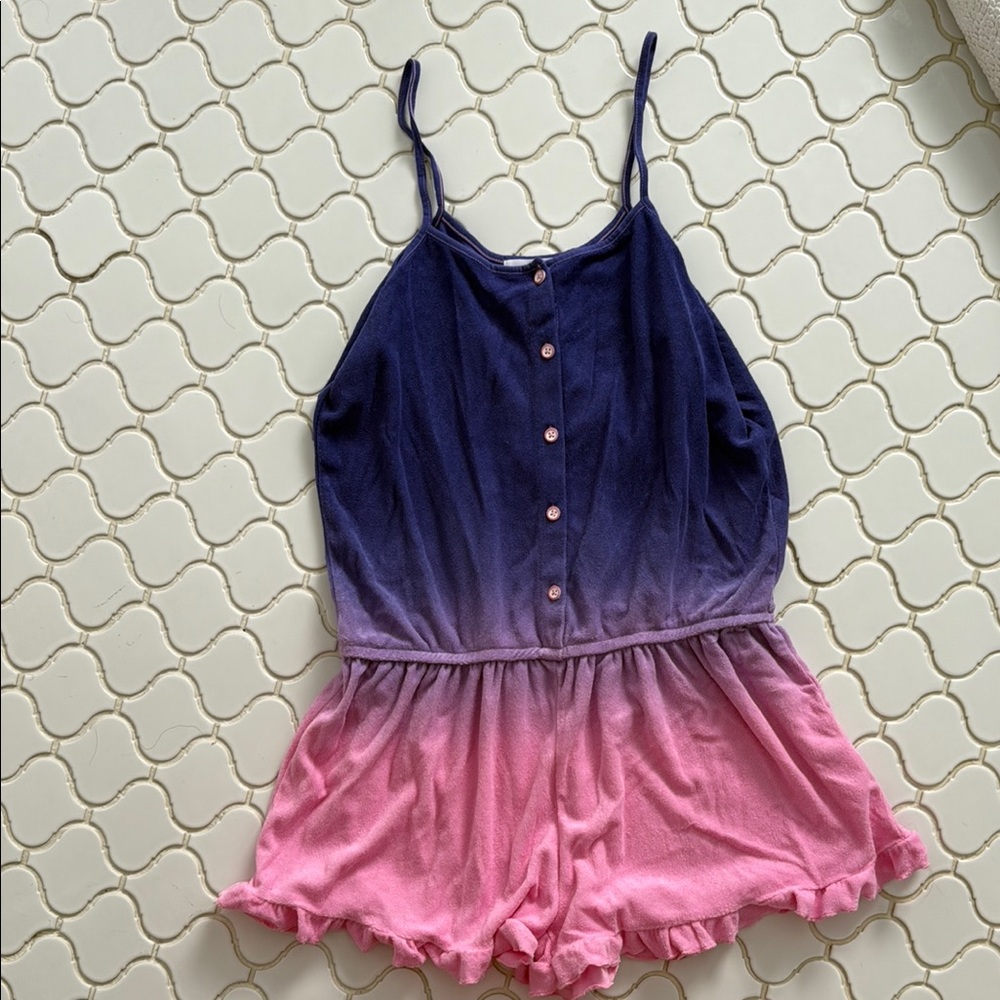 Pink and Purple Ombre Jumpsuit with Flowing Shorts